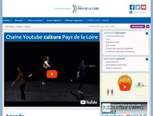 Tablet Screenshot of culture.paysdelaloire.fr