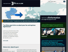 Tablet Screenshot of international.paysdelaloire.fr